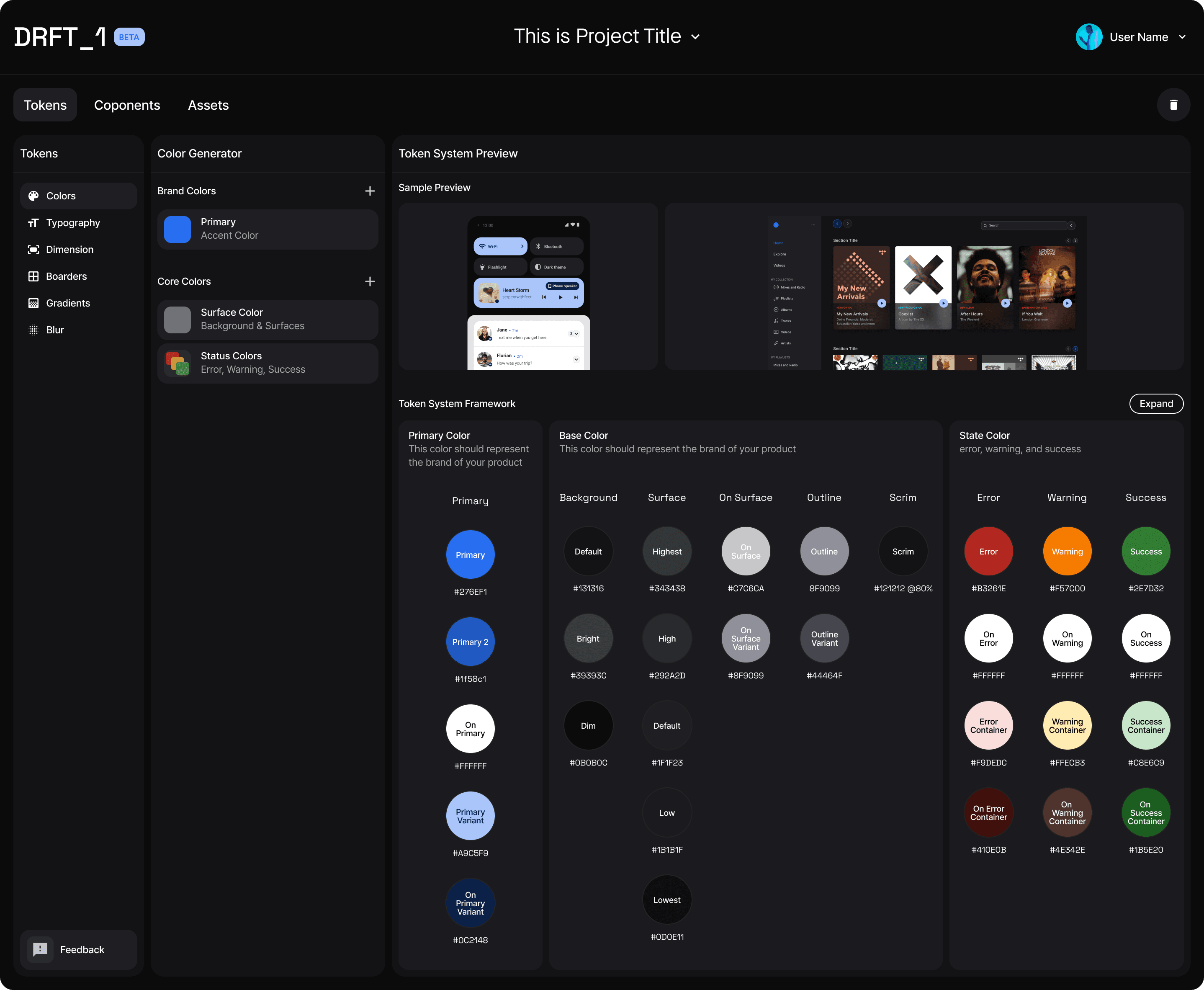 DRFT Dashboard